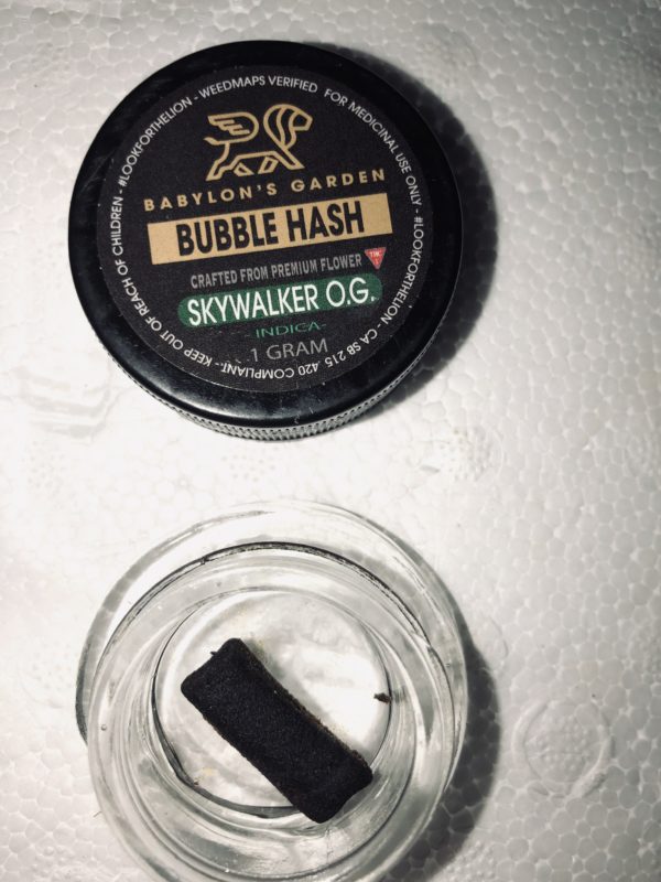 Babylon Garden Skywalker OG 1G Bubble Hash (Indica)