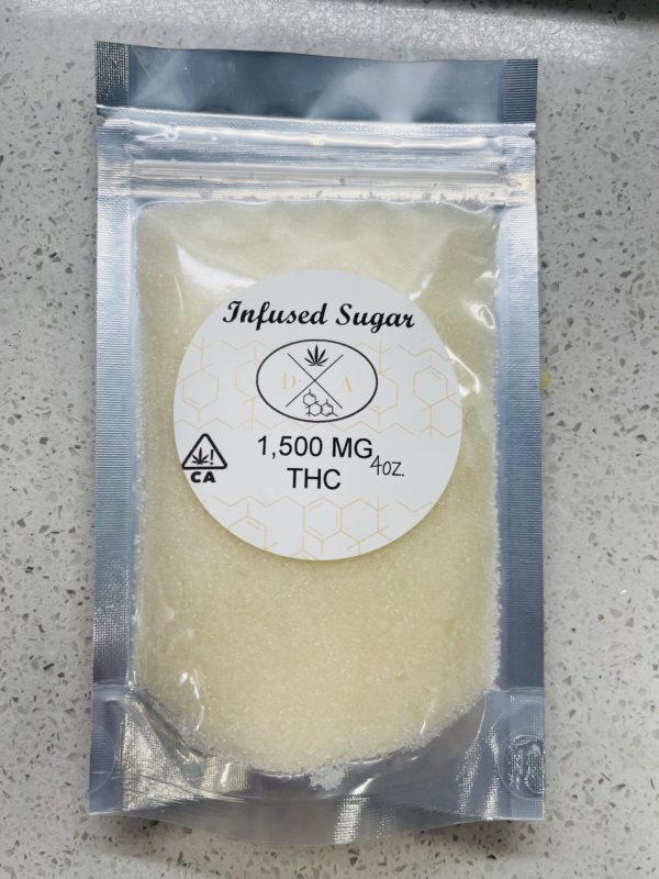 1500mg Thc 4oz Organic Distillate Infused Canna-Sugar (Hybrid)