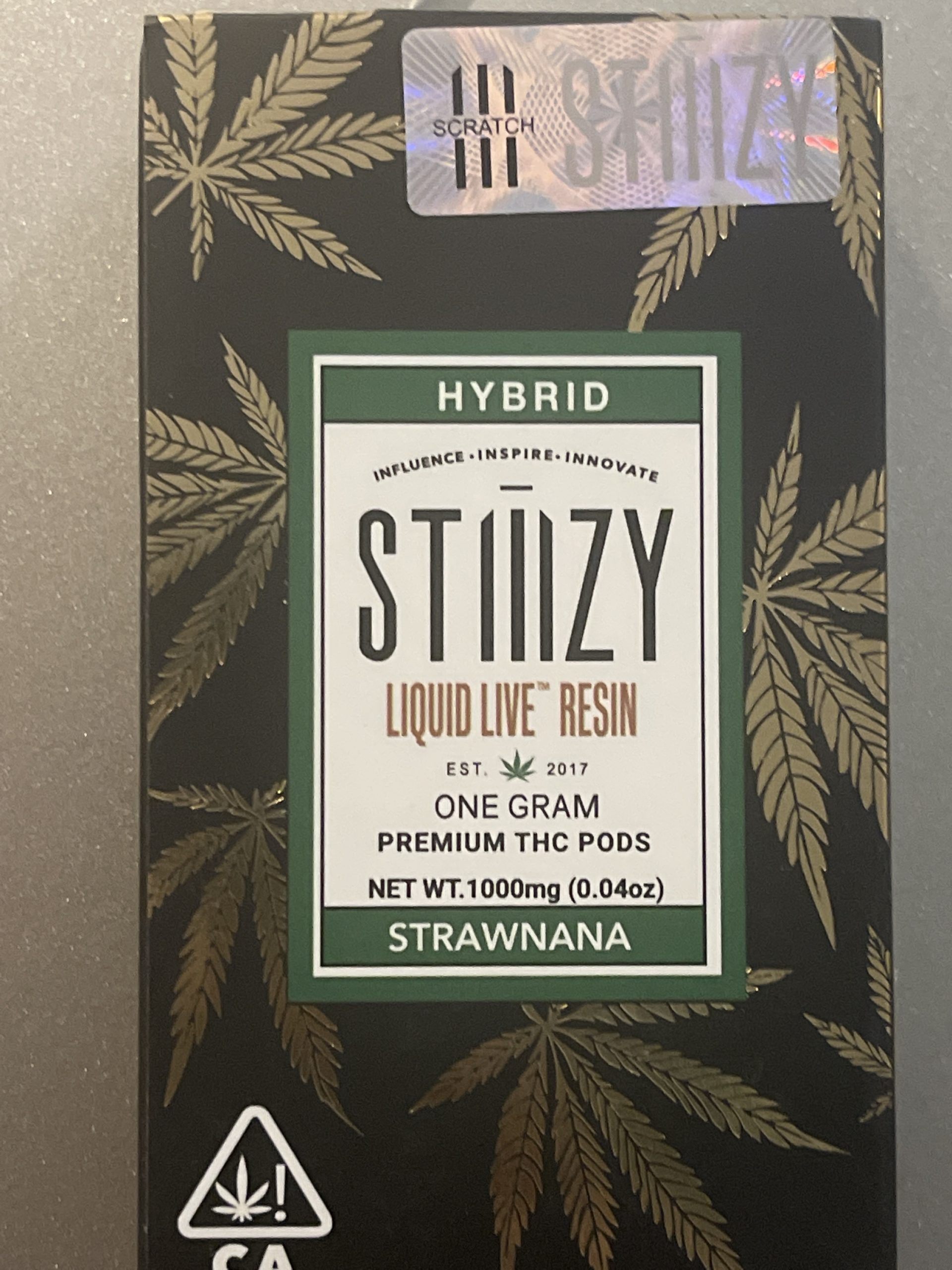 Stiiizy Strawnana Liquid Live resin 1G Cart (Hybrid)