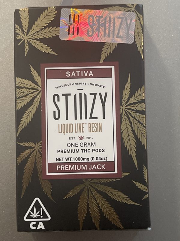 Stiiizy Premium Jack Liquid live resin 1G Cart (Sativa)