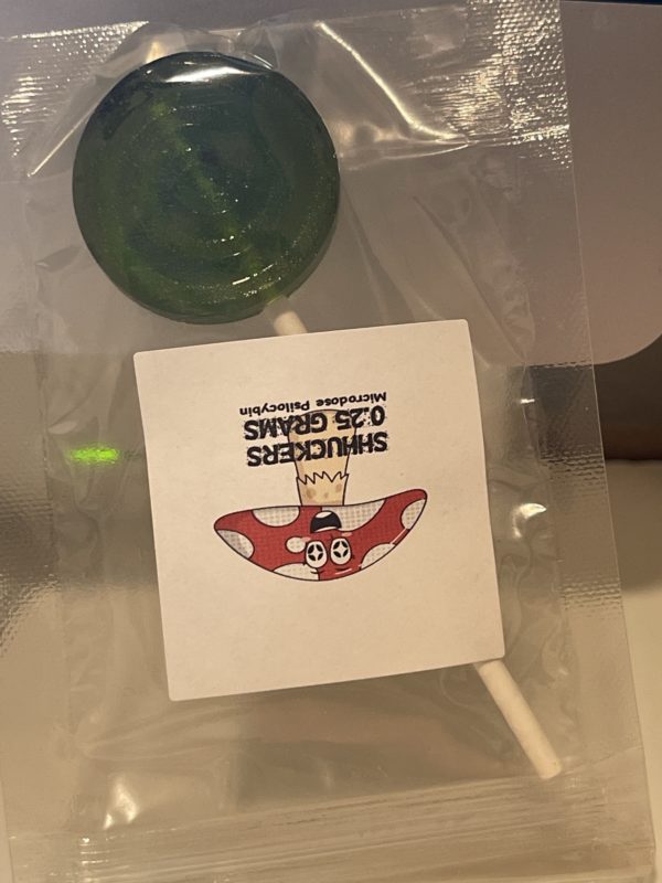 MOGK Green Apple 0.25G Psychedelic Magic Mushroom Lollipops