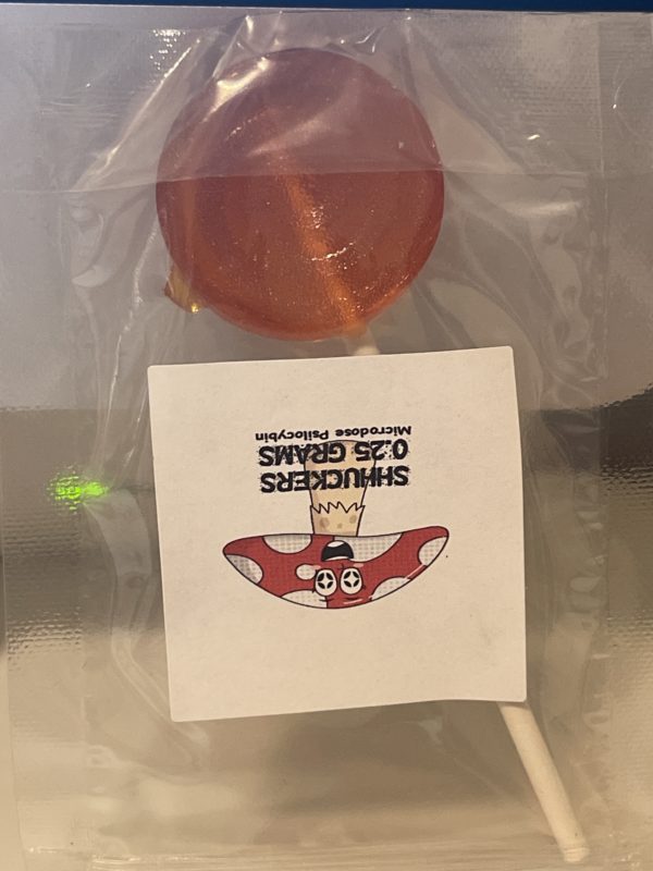 MOGK Peach 0.25G Psychedelic Magic Mushroom Lollipops
